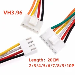 5 uds JST VH3.96 VH 3,96mm carcasa hembra conector Cable 2 3 4 5 6 7 8 9 10Pin 22AWG Cable 20cm de longitud