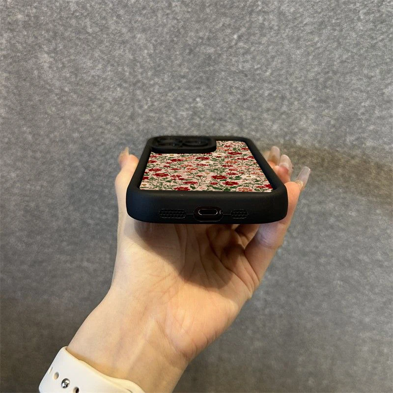 Funda de teléfono con patrón de flores para Samsung Galaxy S25 Ultra S24 FE S23 S22 S21 Plus A06 A26 A36 A33 A25 A16 A34 funda de silicona - imagen 5