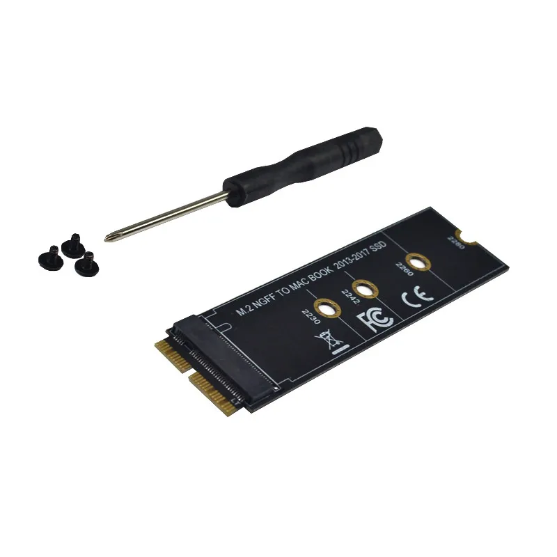 Tarjeta adaptadora M key M.2 NGFF PCIe AHCI SSD para MACBOOK Air 2013 2014 2015 2017 A1465 A1466 Pro A1398 A1502 A1419 2230-2280 SSD M2 - imagen 5