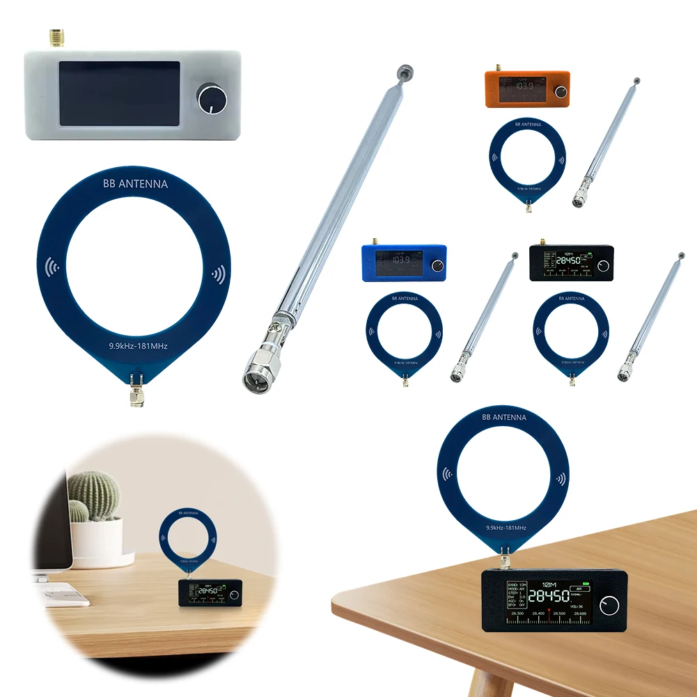 SI4732 0.5-108mhz Pocket Mini Radio LSB USB AM FM FM/AM Radio with 2pcs Antenna All Band Radio Receiver HF SW MW VHF Radio - imagen 2