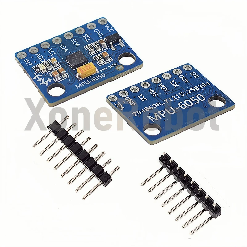 1-10 Uds IIC I2C GY-521 MPU-6050 MPU6050 sensores giroscopio analógicos de 3 ejes + módulo acelerómetro para Arduino con pines 3-5V DC - imagen 4