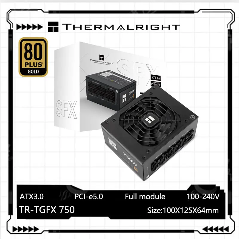 Thermalright-TR-TGFX750 SFX gold medal, módulo completo, caja de ordenador, fuente de alimentación, compatible con ATX3.0 /pcie5.0 (850 /750W)