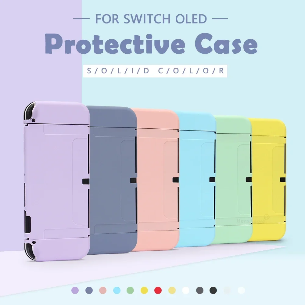 9 colores para Nintendo Switch OLED accesorios carcasa protectora NS consola de juegos TPU todo incluido funda protectora suave bolsa - imagen 2