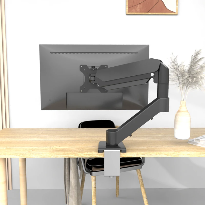 HILLPORT 27 30 17-35 "soporte de brazo de Monitor blanco de escritorio resorte de Gas soporte de montaje de movimiento completo soporte de montaje de TV LED LCD soporte de PC T1 - imagen 2