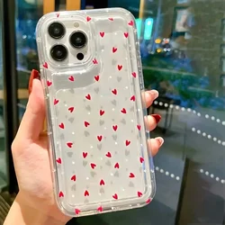 Funda silicona transparente Samsung Galaxy A55 A54 A35 S23 Corazón