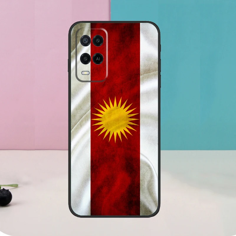 Funda con bandera de Yazidis para Oppo A5 Pro A6 A15 A16 A76 A96 A17 A57 A98 A58 A78 A18 A38 A54 A74 A94 A40 A60 A80 - imagen 3