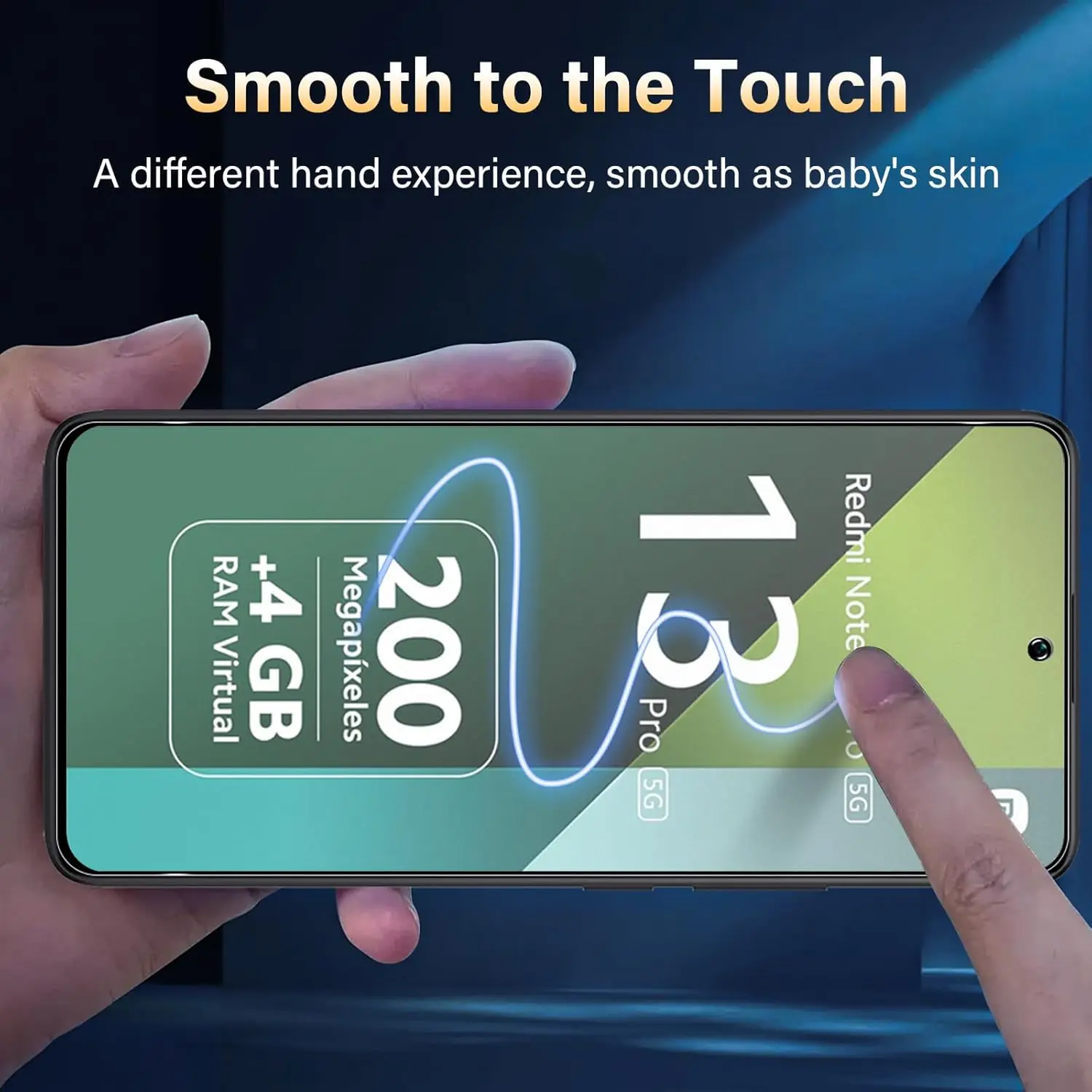 2/4 Uds vidrio templado mate para Xiaomi Redmi Note 13/13 Pro 4G/5G HD Protector de pantalla - imagen 4