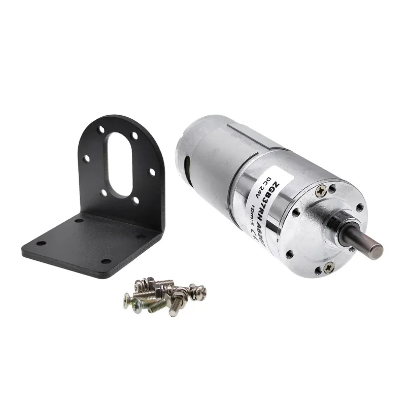 Motor de reducción de torsión grande ZGB37RH con horno RS555, Motor de engranaje de CC de 12V y 24V - imagen 2