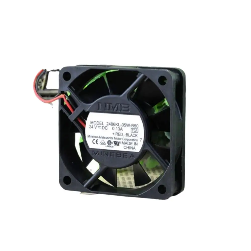 Ventilador de 60 mm para servidor, inversor y refrigeración industrial NMB 2406KL-05W-B50 24 V 0,13 A con doble rodamiento de bolas de 6 cm - imagen 2