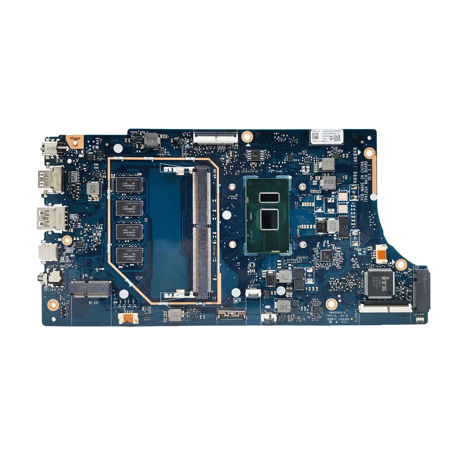 Para ASUS Vivobook Flip TP412U TP412 TP412UA TP412UAF placa base para ordenador portátil CPU i3 i5 i7 4GB 8GB RAM 100% probado - imagen 2