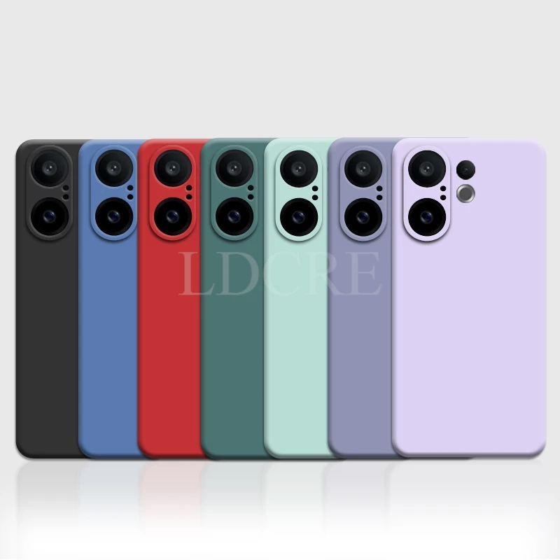 Para VIVO X200 FE funda de silicona líquida VIVO X200 FE funda TPU funda protectora de goma lisa para teléfono VIVO X200 FE cubierta