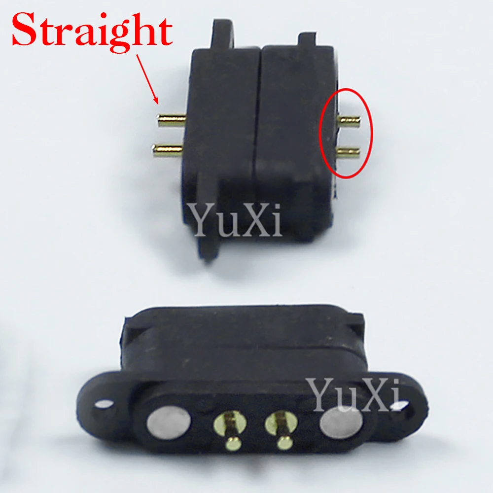 1 Juego de conector de clavija Pogo magnético de CC 2A 36V Pogopin macho hembra con resorte 2 pines 3 pines 5 pines toma de corriente CC 2,45mm 2,80 MM - imagen 4