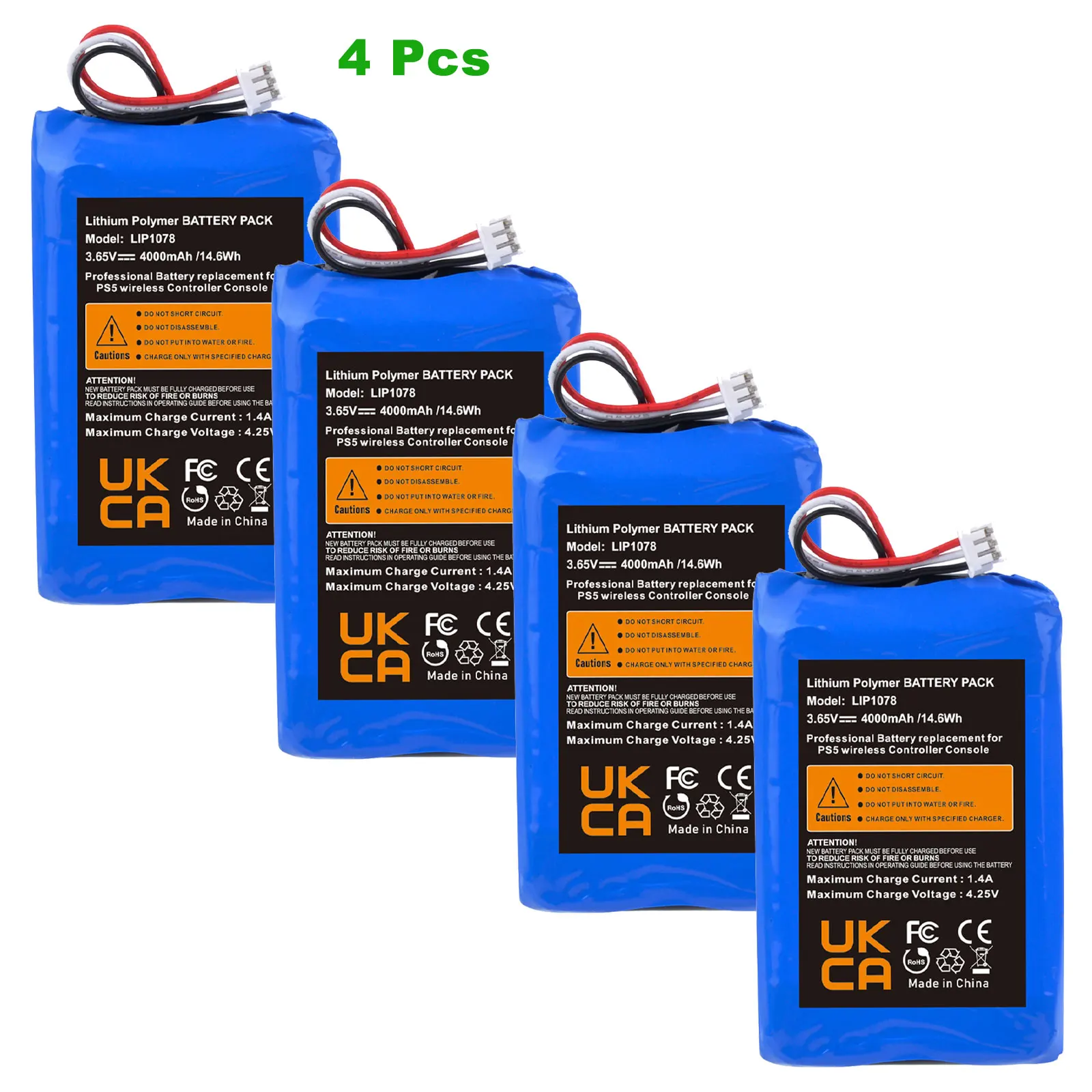 4 pcs batteries