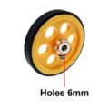 Orificios de 6 mm