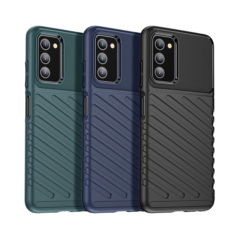 Funda de teléfono de silicona a prueba de golpes para Samsung Galaxy A03S US, funda de lujo - imagen 4