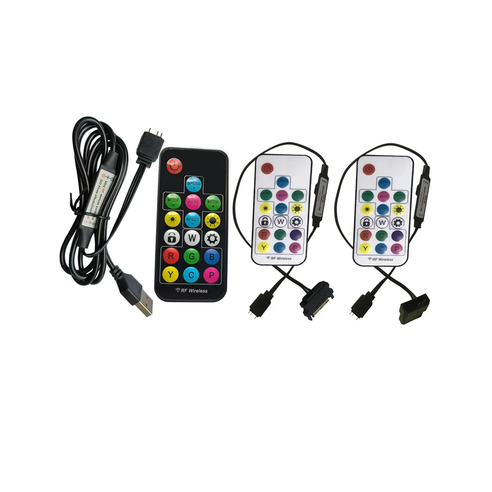 Controlador de luz LED de 5V, ARGB, 3 pines, RGB, 4 pines, SATA Molex, interfaz de alimentación USB para iluminación de carcasas, tiras de luz LED - imagen 2