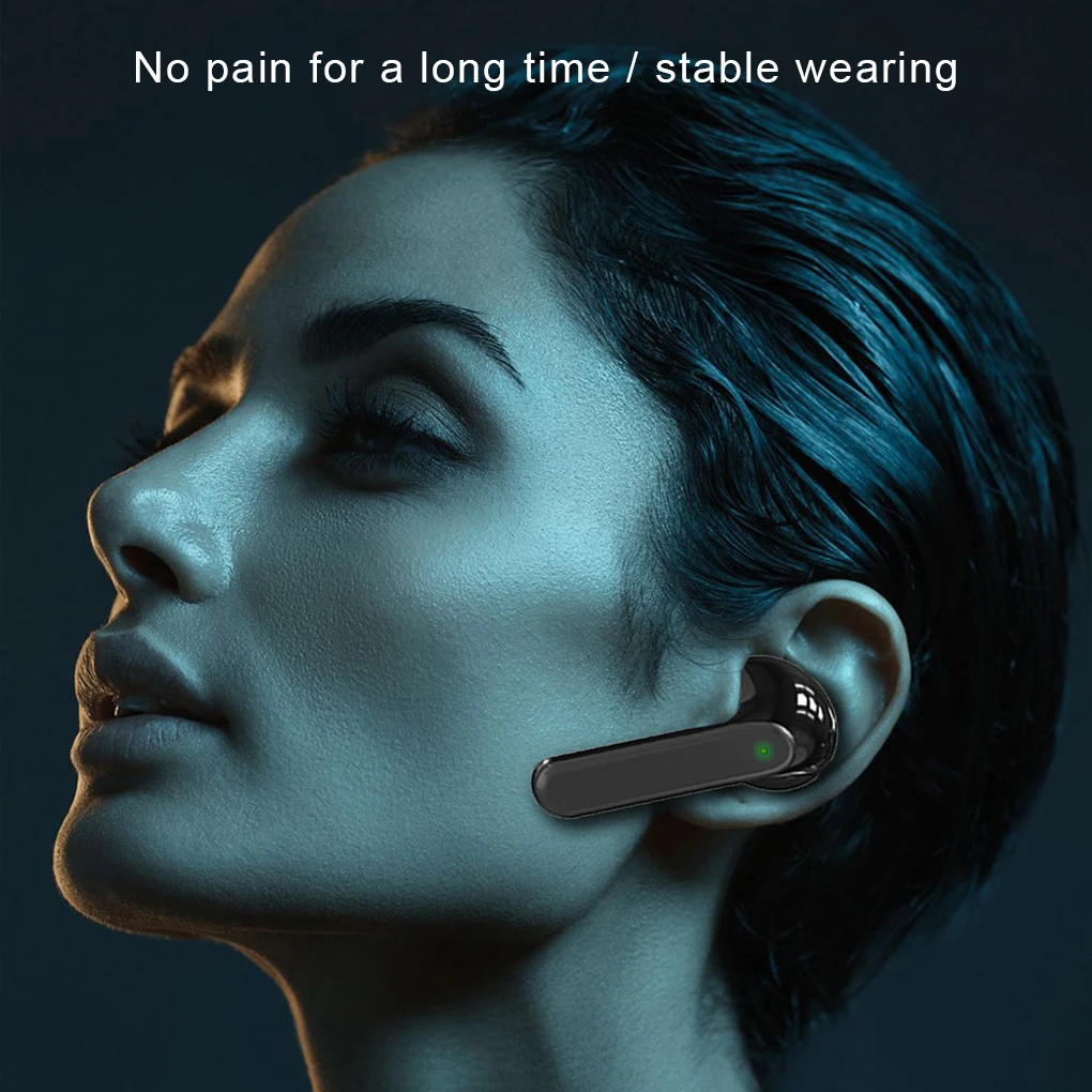 Auriculares de cuello con Bluetooth, caja de carga, reducción de ruido, música, deportes, micrófono, gris, 1 unidad - imagen 3