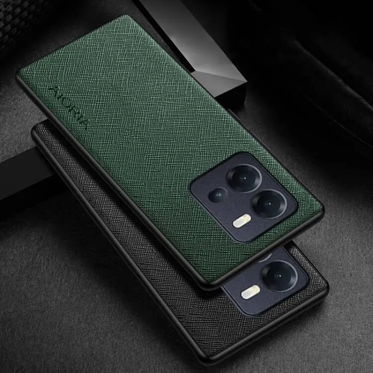 Funda de cuero con patrón cruzado para Vivo V25E V27E V27 Pro S16 Pro S16e S10e S12 V21E Y73 4G 5G, carcasa de lujo, V23E