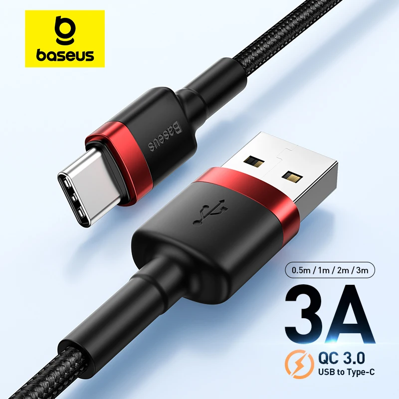 Cable Baseus USB tipo C para Samsung S10 S9 Cable de carga rápida 3,0 USB C carga rápida para Huawei P30 Xiaomi Cable de cargador de USB-C - imagen 2