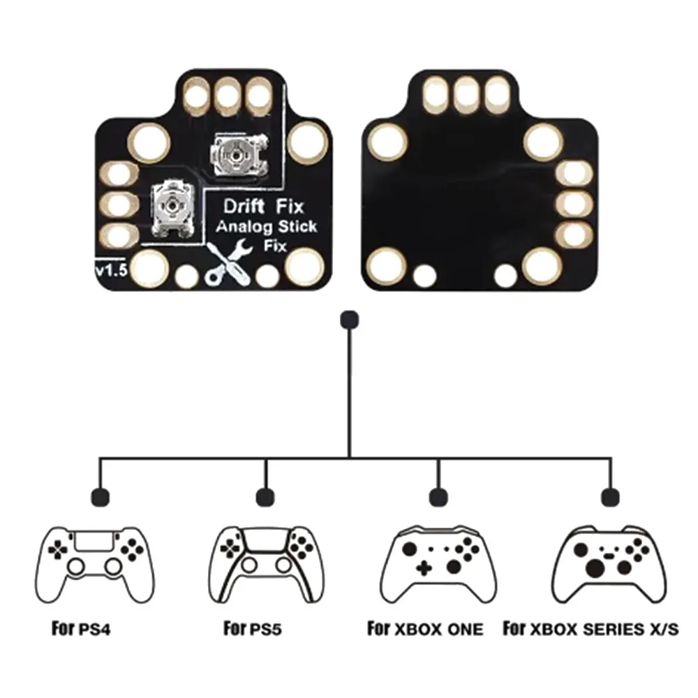 Mando Universal de 1/2/5/10 Uds., Joystick, controlador de placa de reparación de deriva, palo de pulgar analógico, Mod de fijación de deriva para PS4, PS5, Xbox One Board - imagen 2