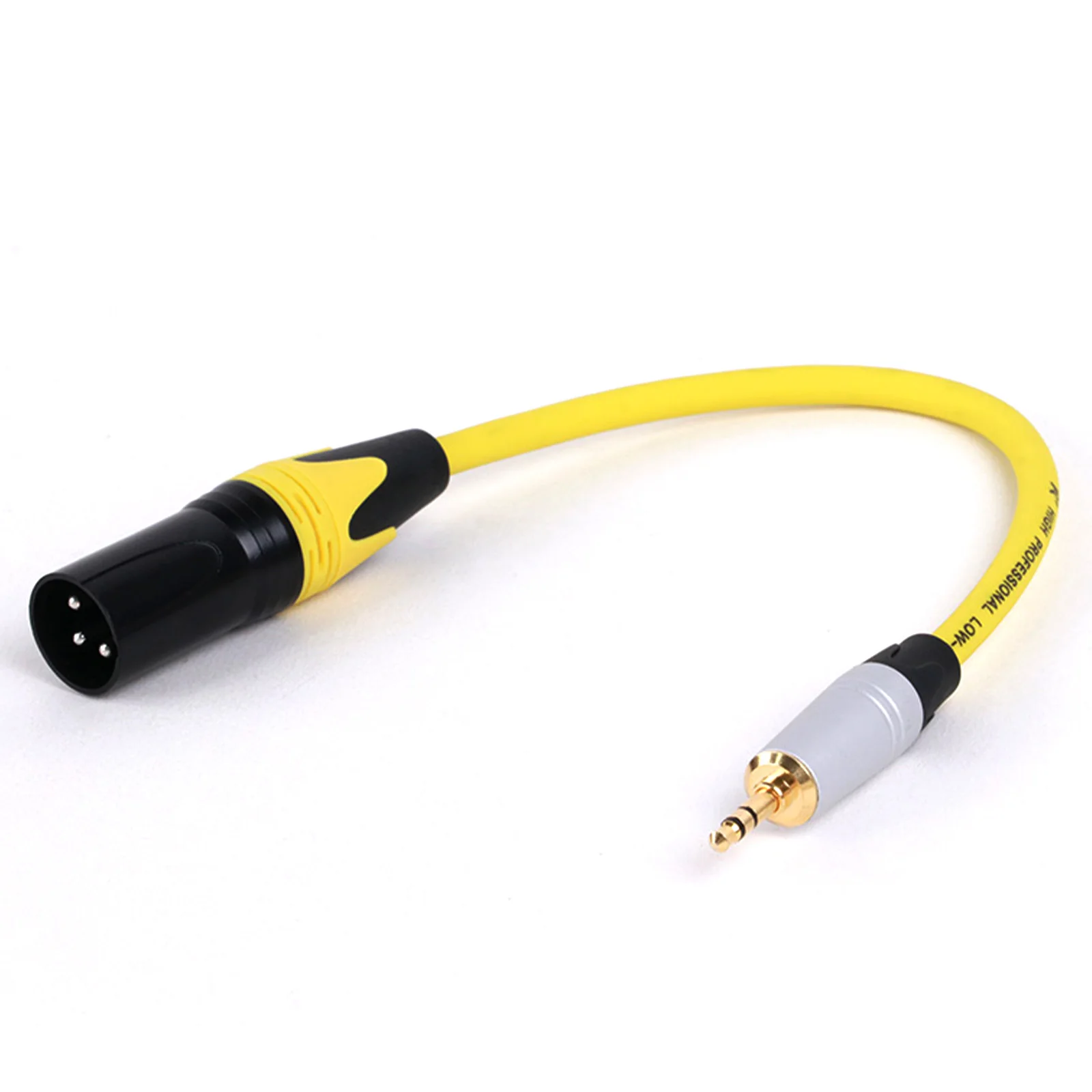 Cable TRS macho a XLR, conector chapado en oro de 3,5mm, estéreo, macho, equilibrado a 3 pines, PVC - imagen 3