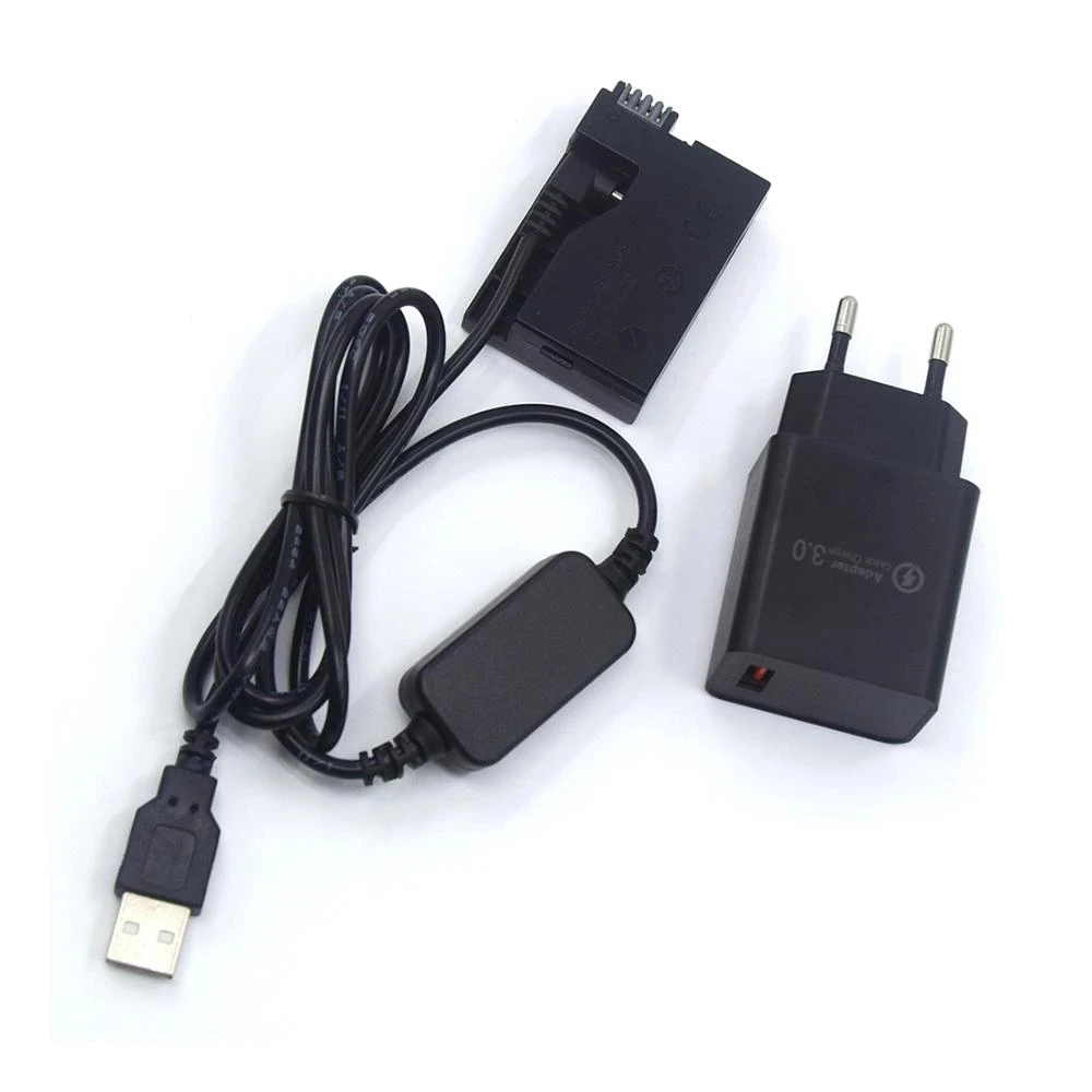 Batería ficticia de DR-E8, adaptador de Banco de energía de LP-E8, Cable USB y cargador para Canon EOS T2i, T3i, T4i, T5i, 550D, 600D, 650D, 700D, X4, X5, X6 - imagen 5