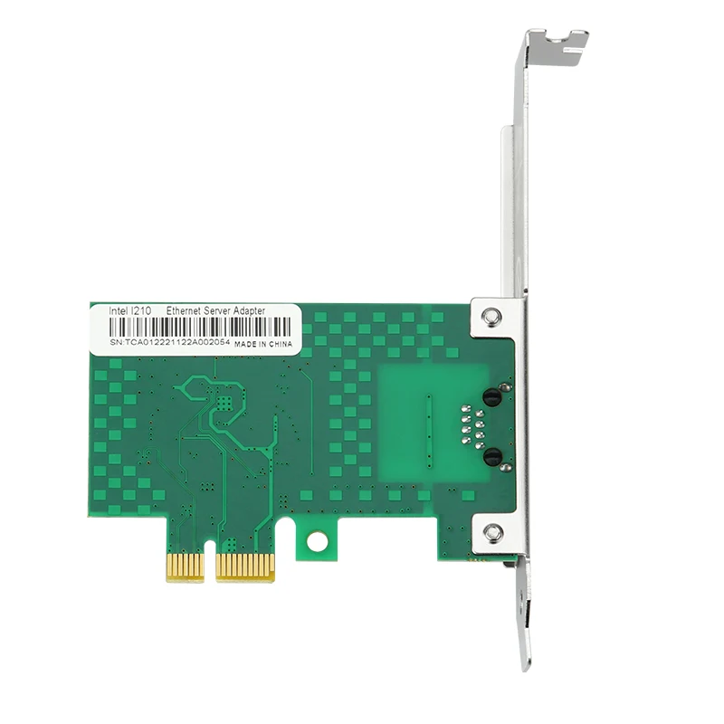 Tarjeta de red PCI Express PCIE X1 a RJ45, adaptador de red Gigabit Ethernet para Chip Intel I210 de 10/100/1000Mbps, arranque PXE para PC - imagen 4