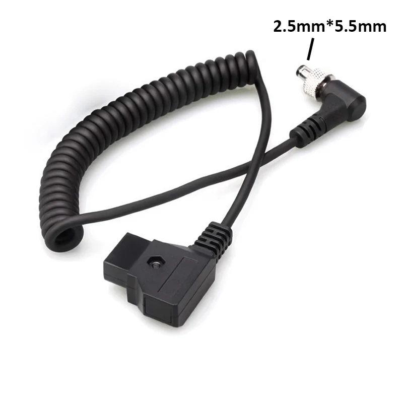 1 Uds D-TAP tipo B a cable de resorte DC2.5 con cerradura/sin codo de bloqueo BMCC BMPC4K cable de conexión de alimentación de cámara - imagen 3