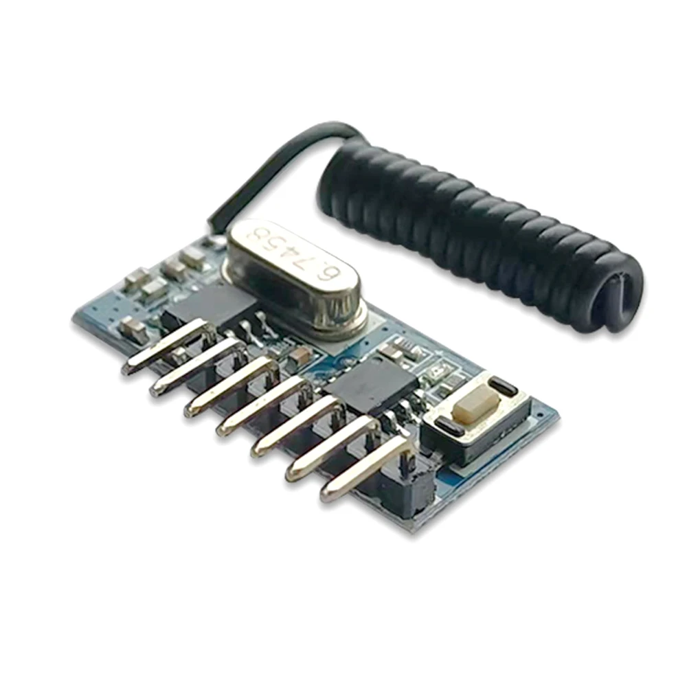 Transmisor de Control remoto RF de 433 Mhz, módulo de interruptor receptor de relé RF de 433mhz, interruptor inalámbrico, interruptor de Control de salida de 4 canales DIY - imagen 2