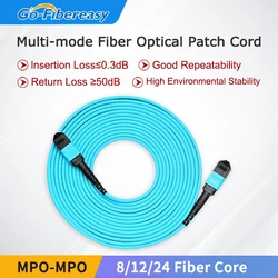 Cable fibra óptica MPO a MPO OM3 Multimodo – Alta eficiencia