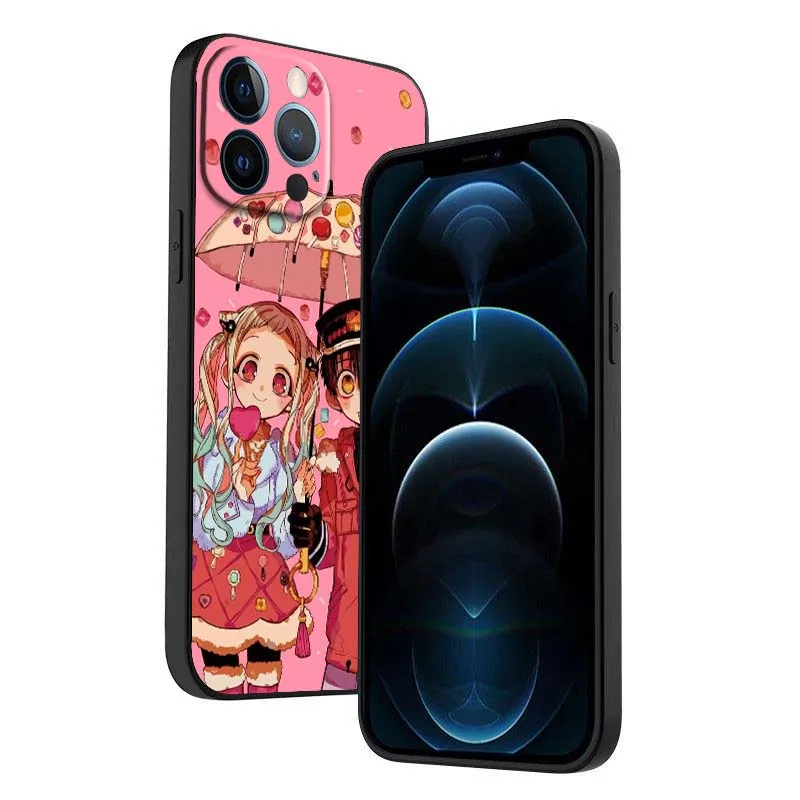 Hanako X Yashiro Cover For Apple iPhone 12 11 8 7 6 6S XS XR X SE Mini Plus Pro Max Black Phone Case - imagen 5
