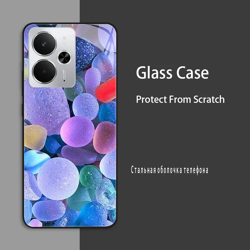 Fundas de vidrio templado para Realme 14 5G, funda trasera dura para teléfono de PC para Realme 14 5G, carcasas de protección Global Realme14 5G 2025 - imagen 3