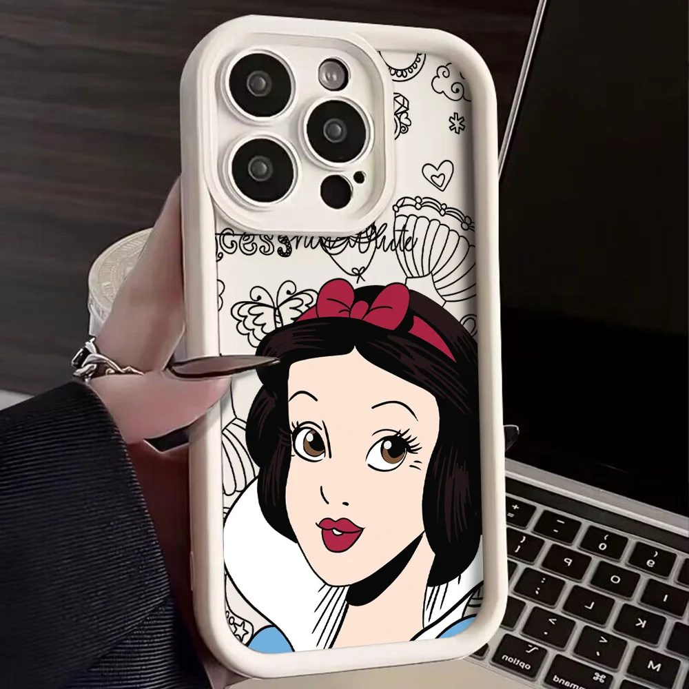 Funda de teléfono de princesa de dibujos animados Snows Whites para Xiaomi Mi 14 13 12 14T 11 Lite 12T Poco M6 X7 X6 F4 X5 C40 GT Pro 4G 5G - imagen 3
