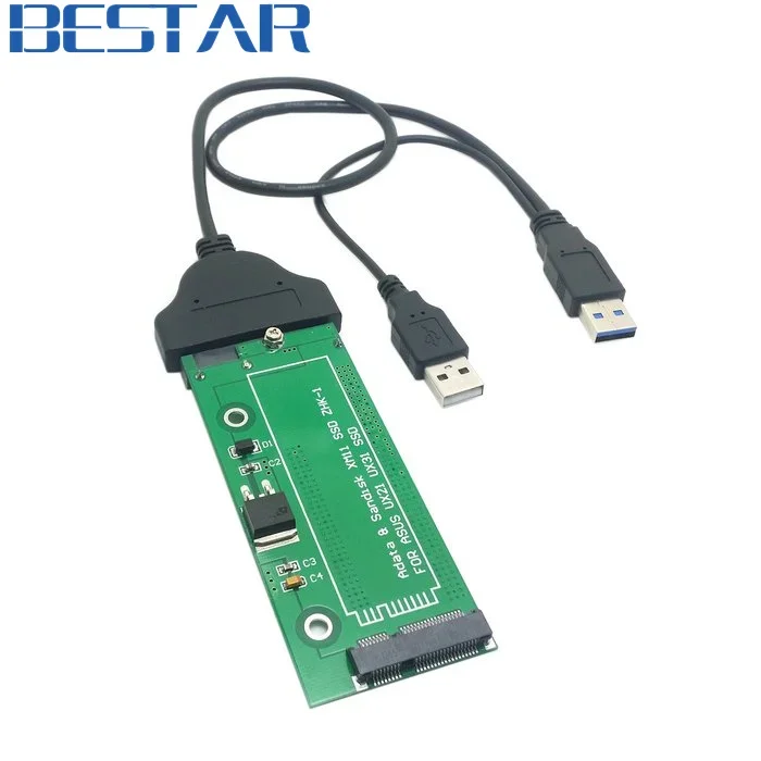 Tarjeta adaptadora SATA USB3.0 USB 3,0 conector adaptador de Cable Sata para ASUS EP121 UX21 UX31 SANDISK ADATA XM11 SSD 2,5 "3,5"