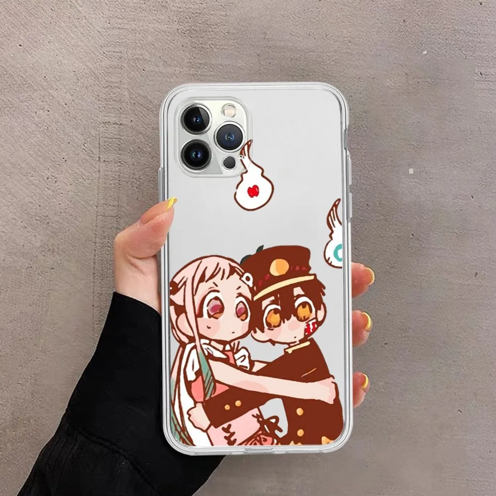 Hanako Kun Yashiro anime funda de teléfono para iPhone 15 13 14 Pro Max XS XR 12 11 Pro 13 Mini 6 7 8 Plus cubierta trasera transparente suave - imagen 5