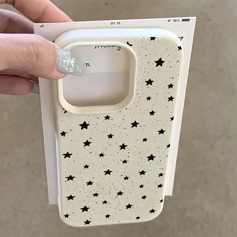 Funda de Silicona Negra con Estrellas para Redmi Note 14 Pro 4G, Compatible con Xiaomi Redmi Note 10 11 13 12 14 Pro Plus 5G 13C 14C 15C 4G INS - imagen 2