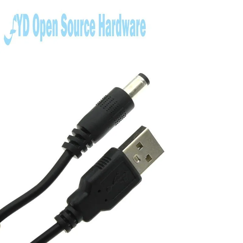 Cable de alimentación USB a DC5.5 x 2,1mm 5V9V12V boost cable USB para placa de desarrollo uno-r3 esp8266 esp32 - imagen 3