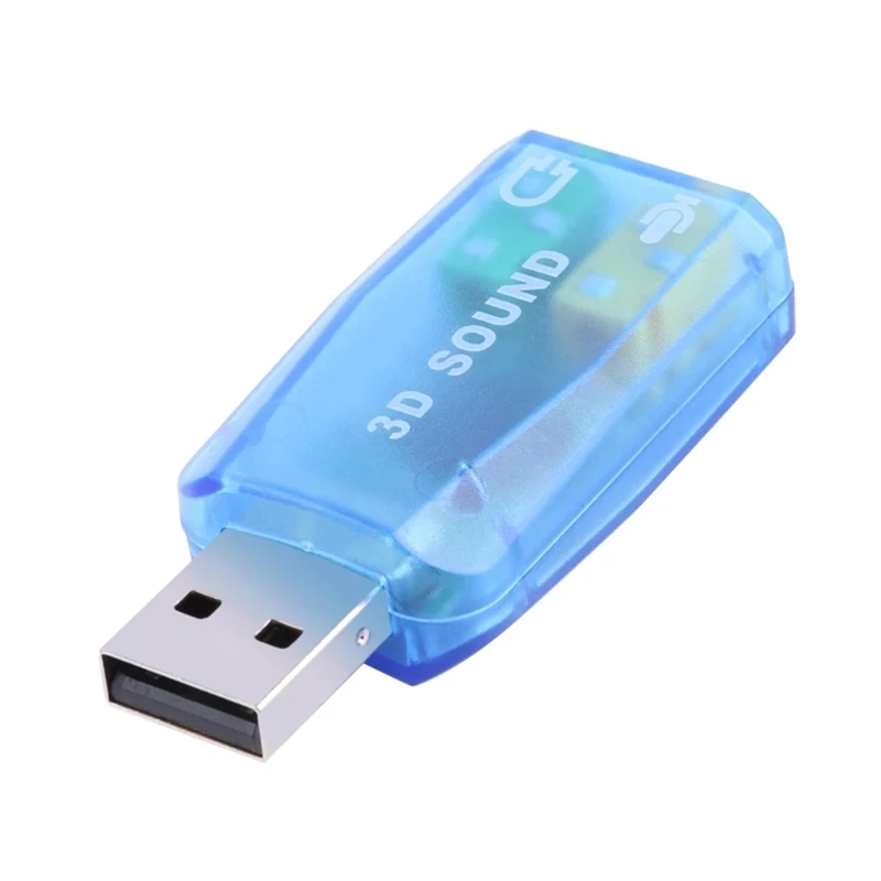Tarjeta de sonido USB externa a puerto de 3,5mm, adaptador de audio 3D de 5,1 canales para ordenador portátil - imagen 3