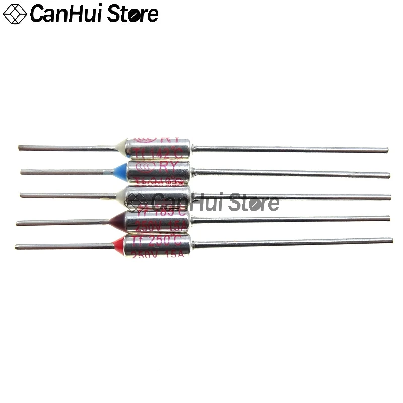 Fusible térmico TF RY 10A 15A 250V temperatura 60C 65C77C 85C 100C 110C 120C 130C 152C 165C 172C 184C 192C 200C 216C 240C 280C 300C - imagen 5