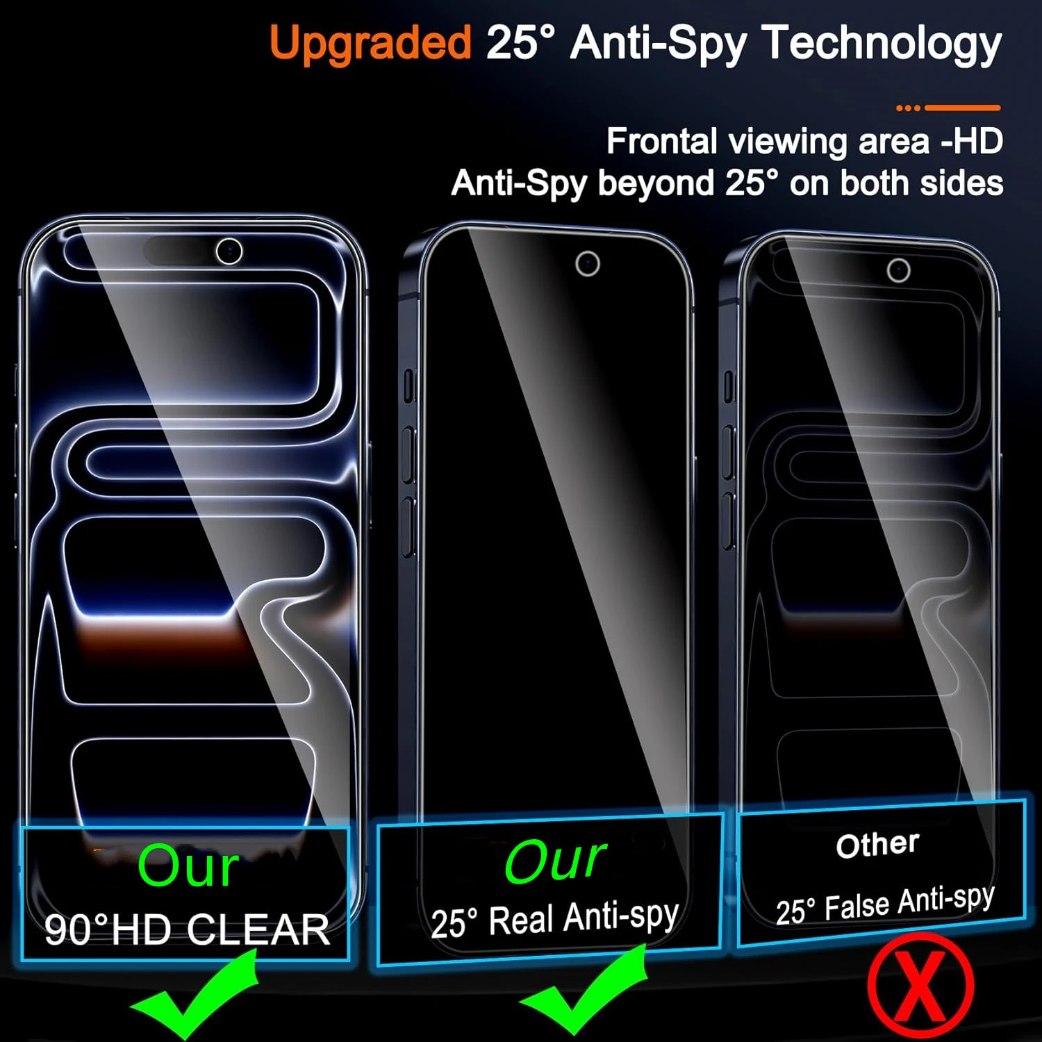 1-5PCS Protector de pantalla de privacidad para Samsung A56 5G A55 A54 A53 A07 A06 A05s A26 A73 A25 A24 A23 A22 A72 A71 vidrio templado - imagen 3