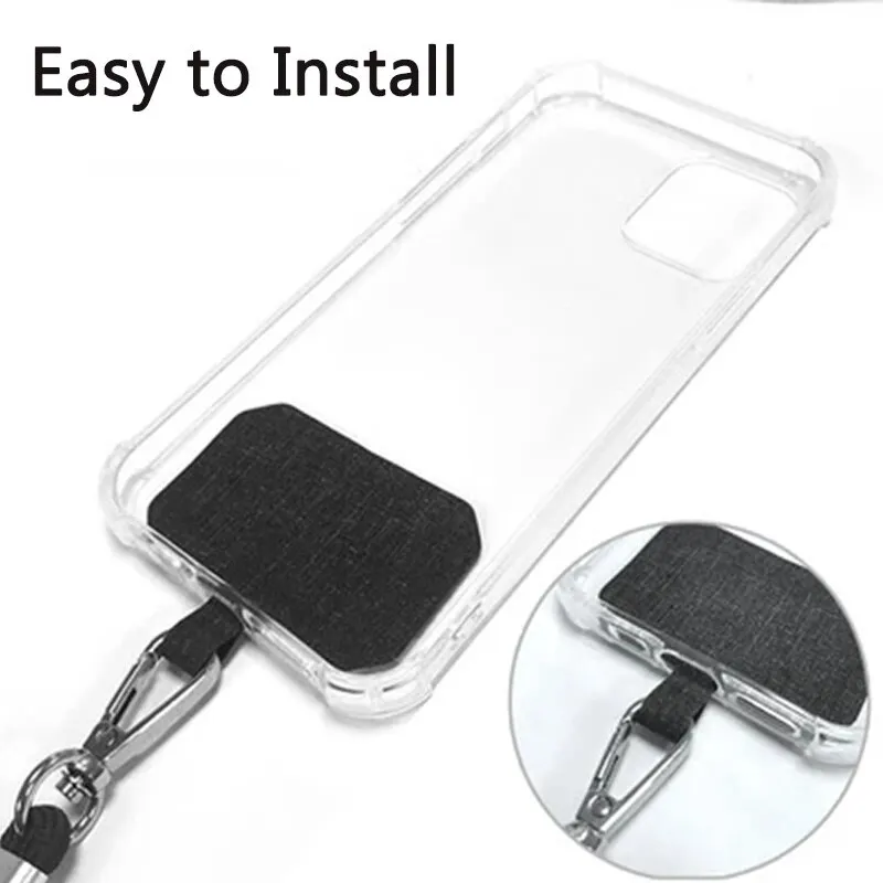 150cm 유니버설 조정 가능한 전화 매는 밧줄 스트랩 휴대 전화 교수형 밧줄 목 스트랩 Anti-lost Lanyards 휴대 전화 액세서리 - imagen 5