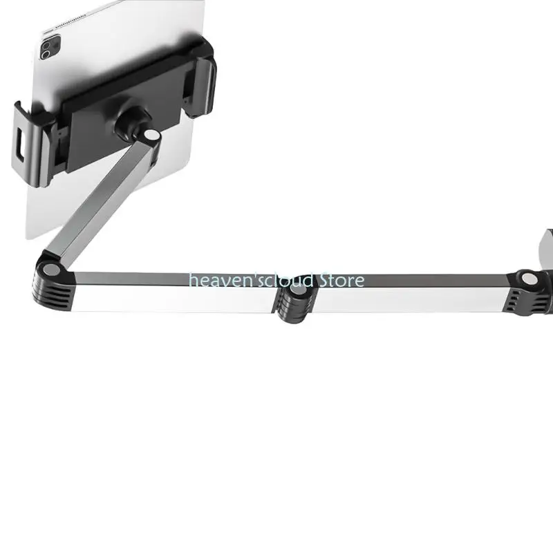 Y88B 360 gira cabeza bola tabletas soporte plegable abrazadera montaje escritorio - imagen 4