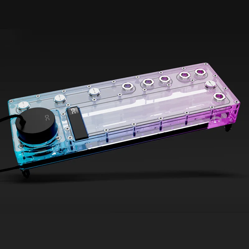 Alphacool Core Distro Plate 360 Rechts/Links Bomba VPP preinstalada, G1/4", tanque de agua de uso universal acrílico para bucles de agua - imagen 5