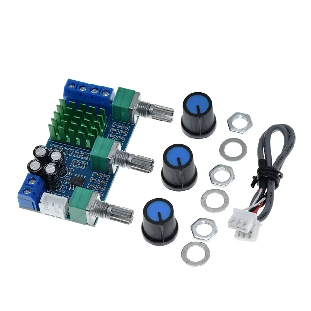 XH-M567 TPA3116D2 Módulo de placa amplificadora digital 2.0 Audio de doble canal 80W DC12-24V de alta potencia - imagen 2