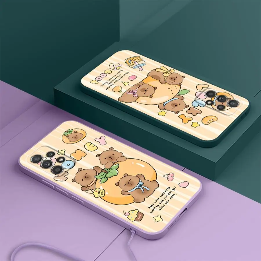 Funda de teléfono para Samsung Galaxy A34 A11 A12 A24 A16 A22 A52 A13 A14 A51 A15 A35 A36 A26 funda suave naranja Pufferfish - imagen 2