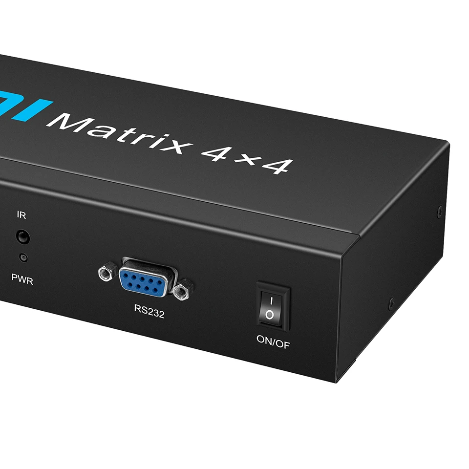 Wiistar 4K 30Hz True HDMI compatible Matrix 4x4 interruptor divisor convertidor 4X4 Matrix con RS232, IR y control de botón HD - imagen 2