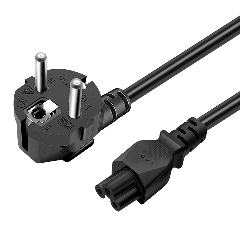 Cable de extensión para ordenador portátil C5, Cable de alimentación UE, Cable de alimentación de la UE para HP, Sony, ASUS, Lenovo, Samsung, adaptador de corriente para portátil - imagen 2