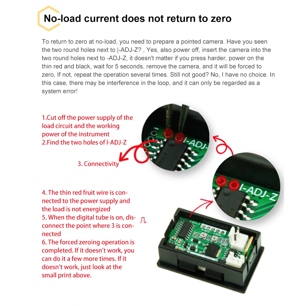 Voltímetro Digital M6120 de 6-120V, amperímetro, medidor de potencia de corriente de voltaje de 10A, probador con pantalla LED Dual, cables de conexión - imagen 5