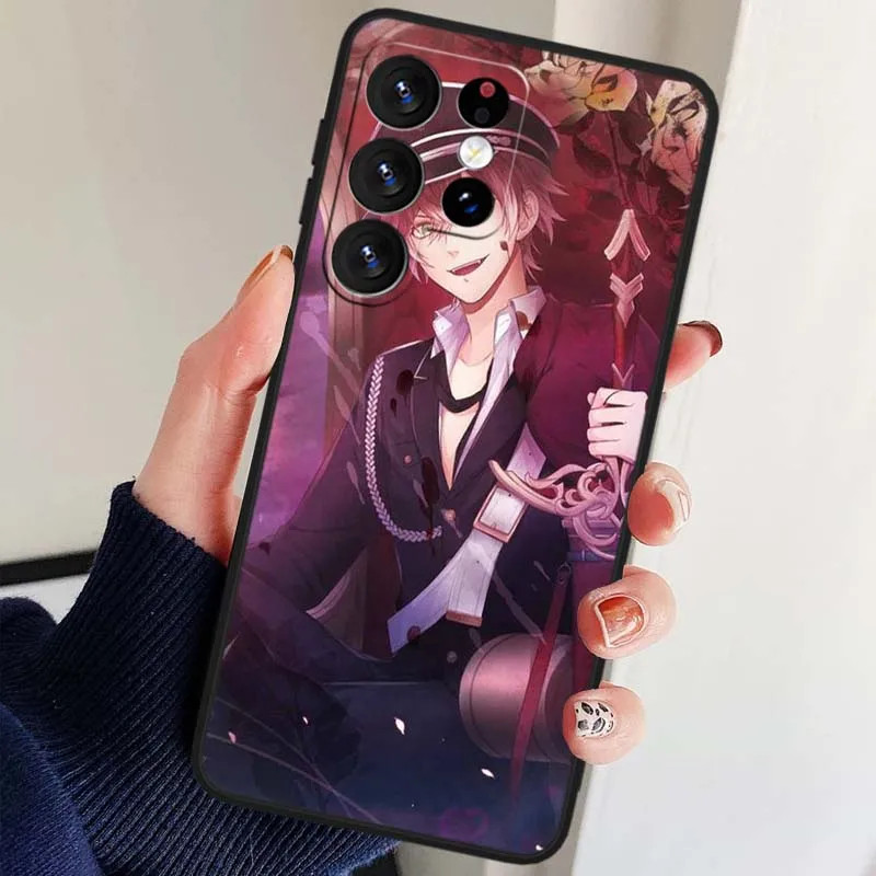 Ayato Sakamaki Anime para Samsung Galaxy S25 S24 S23 S22 S21 S20 S10 S9 S8 FE Lite Ultra Plus 5G funda de teléfono negra - imagen 5