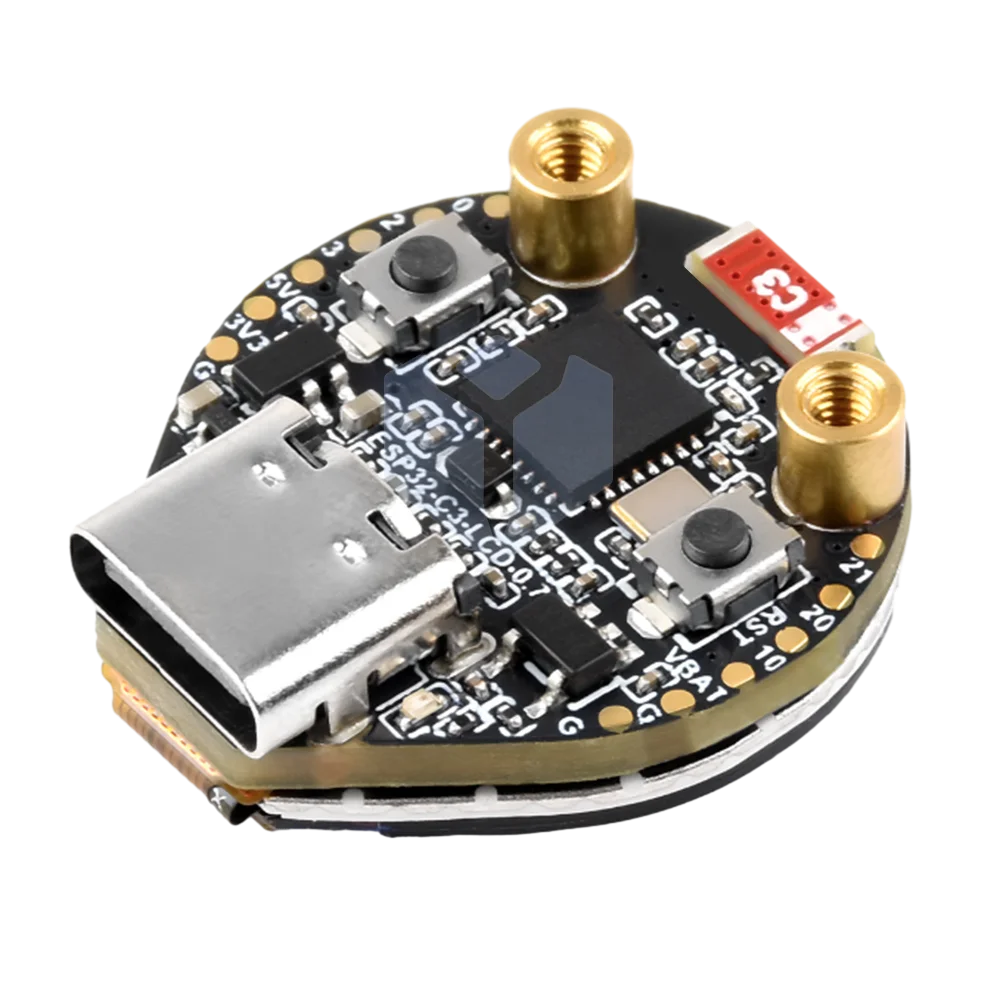 Placa de desarrollo IoT ESP32-C3, interfaz SPI integrada de 0,71 pulgadas, pantalla LCD, tablero de demostración de 160x160 píxeles, tablero LCD redondo